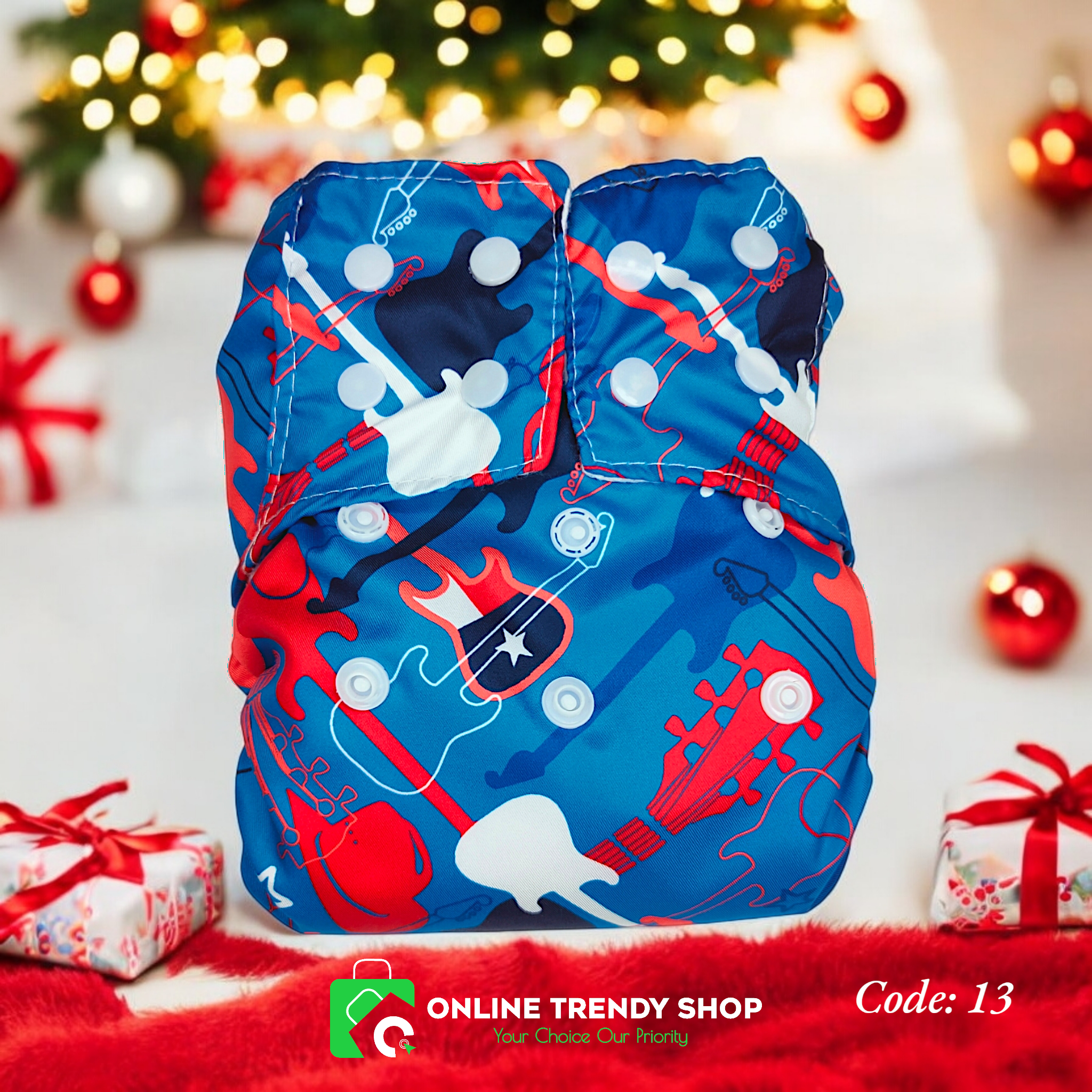 Photoroom-20260113_134810 ৫ পিছ প্রিমিয়াম ডাবল লিকেজ গার্ড ওয়াশেবল ডায়পার। - Image 1